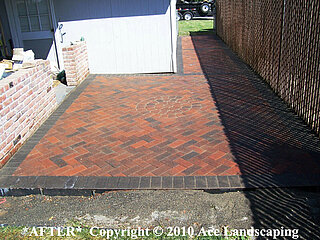 Custom brick pavers